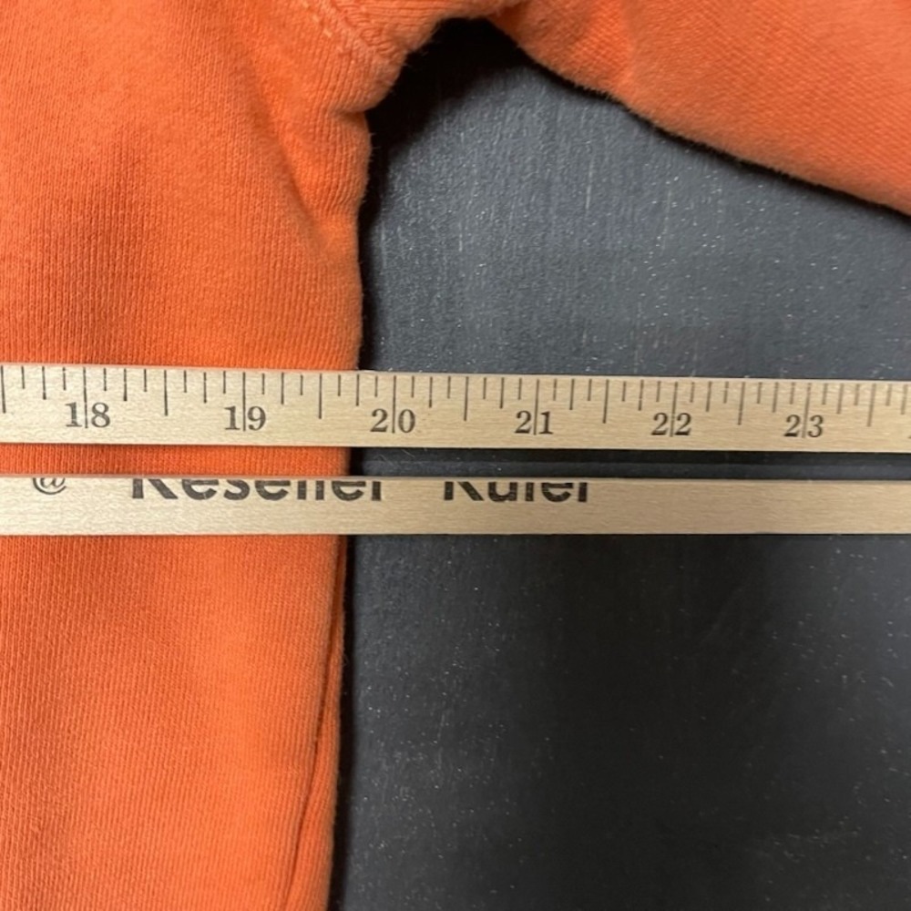 Big Logo Pullover Hoodie Men Medium Orange Stussy - Picture 9 of 11